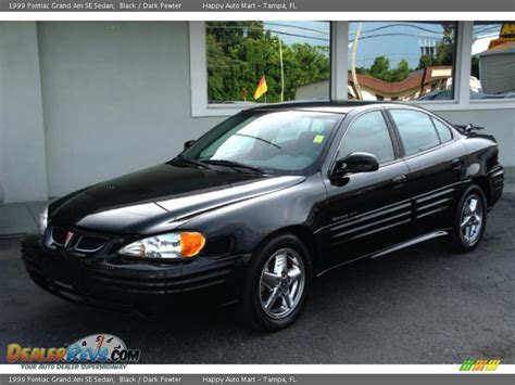 1999 Pontiac Grand Am Se Sedan Black Dark Pewter Photo 2