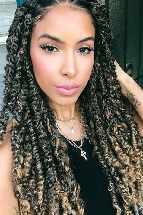 50 Stunning Passion Twists Hairstyles Curly Girl Swag