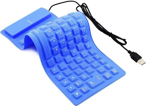 Amazon Foldable Silicone Keyboard USB Wired 85 Keys Waterproof