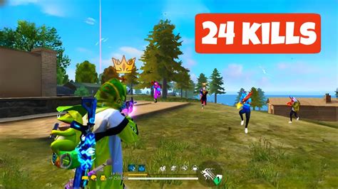 24 Kills 💪 Insane 90 Headshot Rate ⚡ Solo Vs Squad 🪂 Full Gameplay