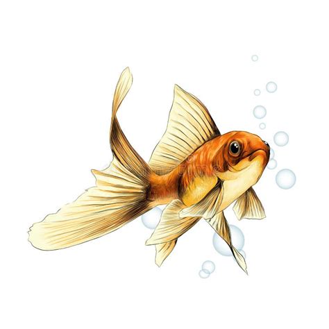 Goldfish Sketch Vector Graphics Stock Vector Illustration Of Chinese