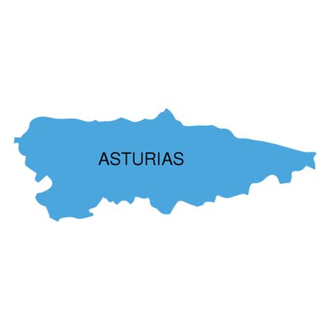 Asturias Autonomous Community Map PNG SVG Design For T Shirts