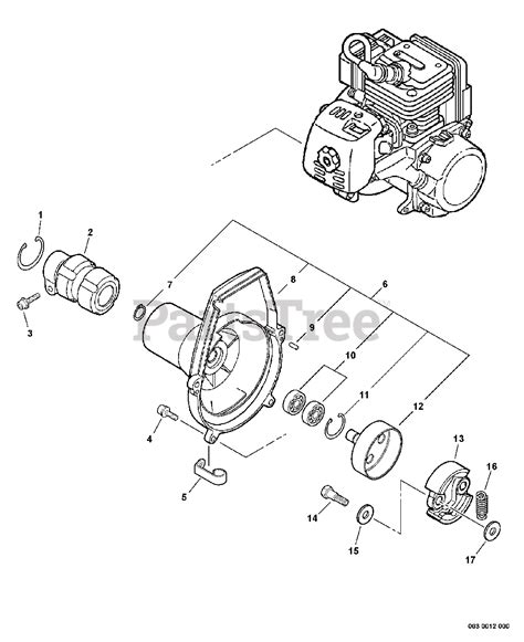 Echo PPT 260 Echo Pole Saw SN 06001001 06999999 Clutch Fan Case