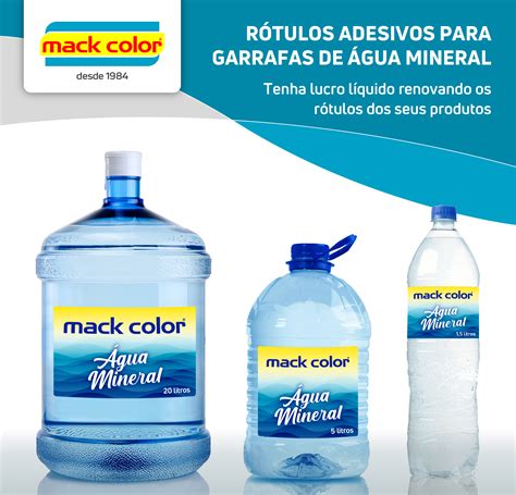 R Tulos Adesivos Para Garrafas De Gua Mineral Mack Color