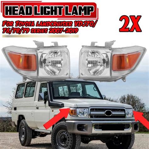 New X Car Headlight Corner Light For Toyota Landcruiser Vdj