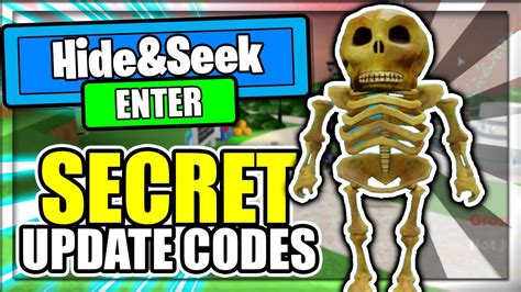 ALL NEW SECRET OP CODES Hide And Seek Transform Roblox YouTube