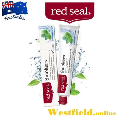 Australia Import Exp 072027 Red Seal Smokers Toothpaste 100g