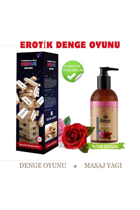 Rekze Erotik Denge SEX Oyunu ml Gül Aromalı Masaj Yağı Fiyatı Yorumları Trendyol