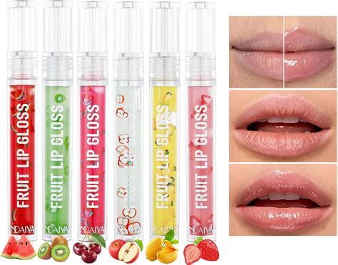 Skynest Moisturizing Lip Oil 6pcs Transparent Roll On Lip Oil Set