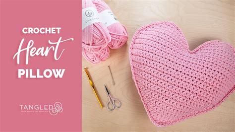 How To Make A Heart Shaped Crochet Pillow YouTube