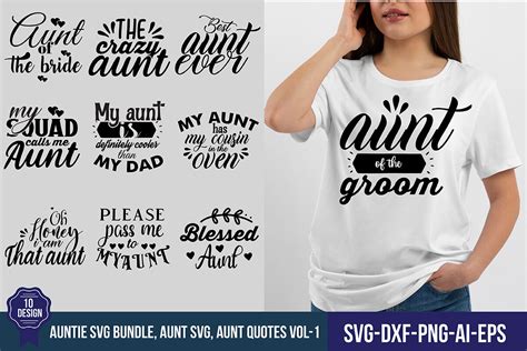 Auntie Svg Bundle Aunt Svg Aunt Quotes Vol 3 By Najirbd Thehungryjpeg