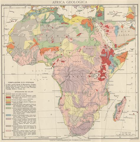 Carte G Ologique De L Afrique