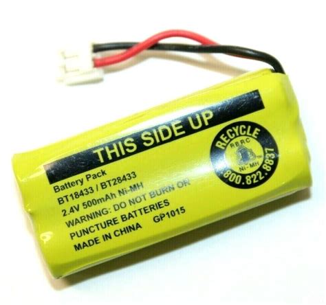 Vtech BT18433 BT28433 Battery Pack 2 4V 500mAh Ni MH For Vtech