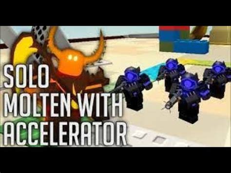 8 Accelerators VS Molten Boss TDS Tower Defence Simulator ROBLOX