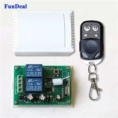 433mhz Universal Wireless 2ch Relay Remote Control Switch Dc 12v 10a