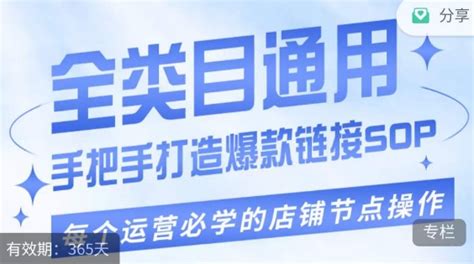 单品爆款打造实操运营单品爆款从0 1手把手演练运营步骤 阿麦资源