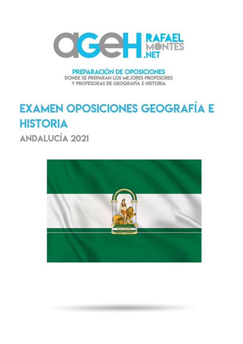 Pdf Examen Oposiciones Geograf A E Historia Andaluc A Pdfslide Net