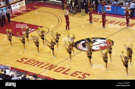 Florida State University Cheerleaders And Dance Team Perform During A