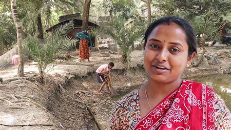 পুকুর থেকে মাছ ধরে আজ দুপুরের খাওয়া দাওয়া Sundarbankitchen Youtube