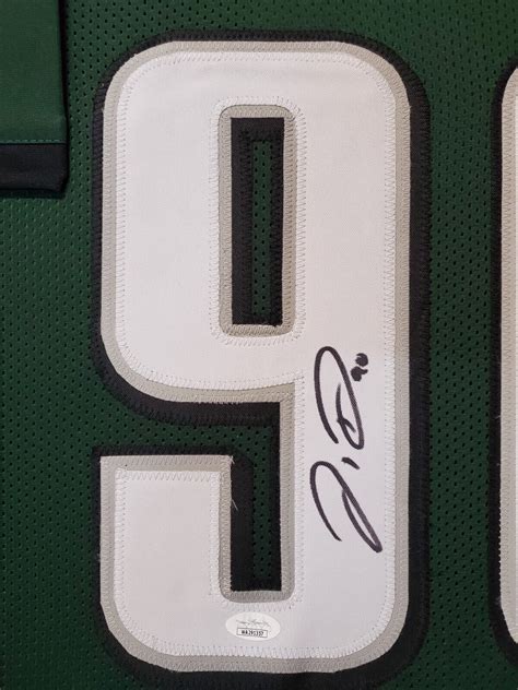 Framed Philadelphia Eagles Jordan Davis Autographed Signed Jersey Jsa