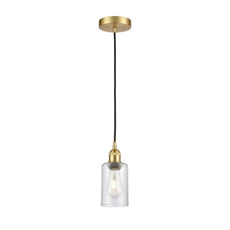 Innovations Clymer Watt Light Satin Gold Shaded Mini Pendant