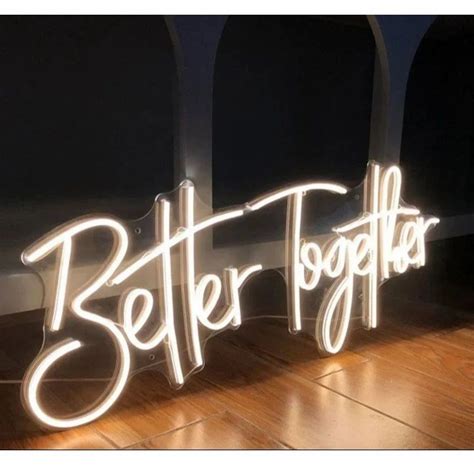 Led Plastic Better Together Neon Sign Symbol For Wall Home Decor At Rs