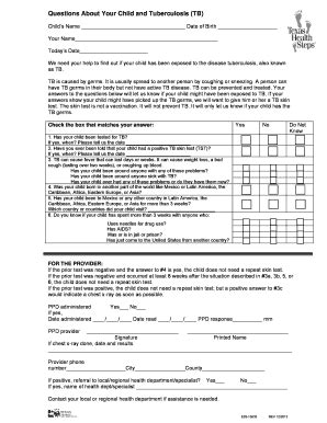 Tb Questionnaire Texas Complete With Ease Airslate Signnow