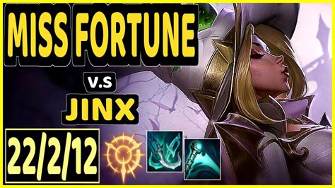 REKKLES MISS FORTUNE Vs JINX 22 2 12 KDA BOTTOM ADC CHALLENGER