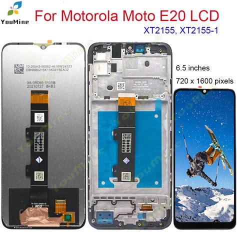 Original 6 5 For Motorola Moto E20 Lcd With Frame Xt2155 Xt2155 1