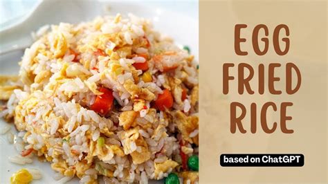 Uncle Rogers Egg Fried Rice Recipes Based On Chatgpt Youtube