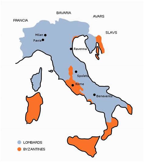 Picture Information Kingdom Of The Lombards Map