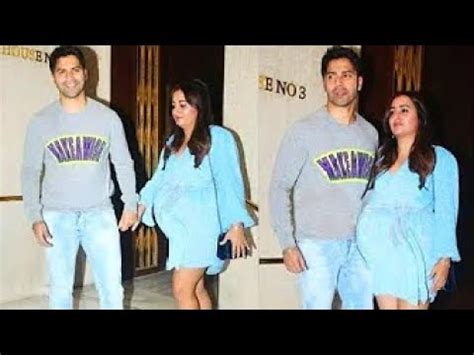 Varun Dhawan S Wife Natasha Dalal Is Pregnant Flaunting Her Baby Bump