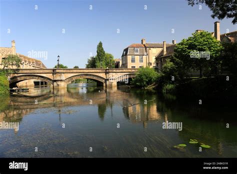 The Stone Road Bridge Over The River Welland Stamford Town