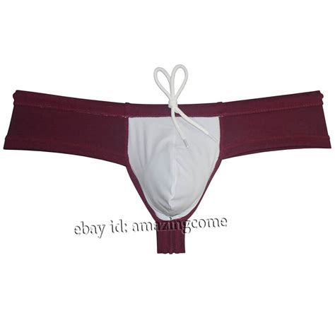 Mens Cheeky Swimwear Skimpy Briefs Brazilian Bikini Surf Board Swim Trunks Solid Ebay