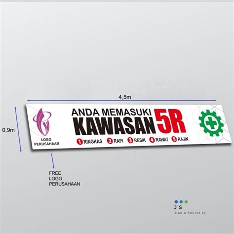 Jual Spanduk Banner K Safety Anda Memasuki Kawasan R Gratis Logo