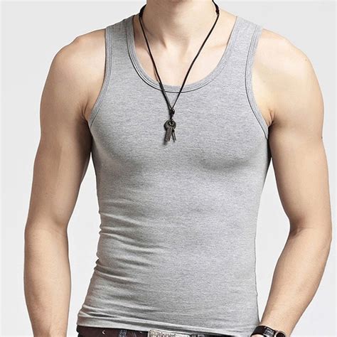 Online Buy Wholesale Mens Ribbed Tank Tops From China Mens Ribbed Tank