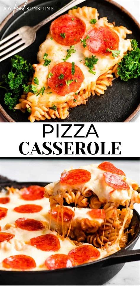 Easy Pizza Casserole Recipe Joyfoodsunshine