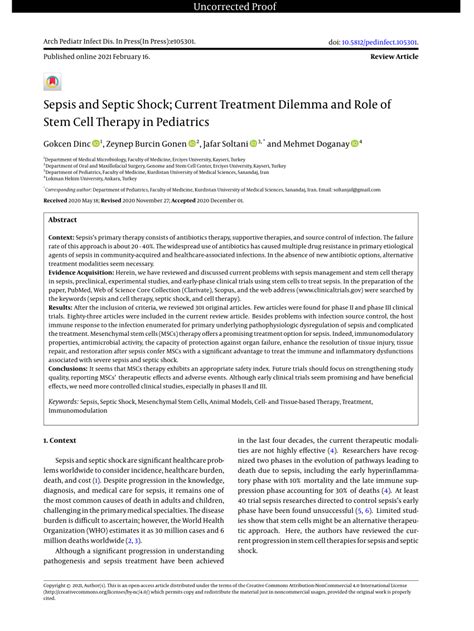 Pdf Sepsis And Septic Shock Current Treatment Dilemma And Role Of