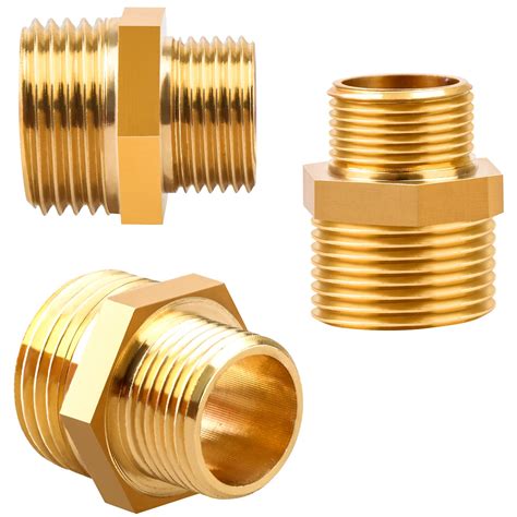 Buy 3 Pieces Rv Faucet Adapter 1 2 To 3 8 Reducer Brass Compression