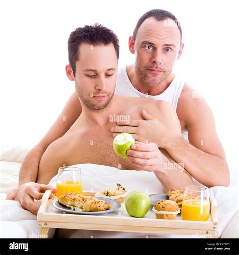 Happy Gay Couple Cuddling On Hi Res Stock Photography And Images Alamy