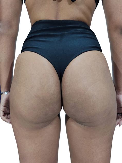 Biquini Fio Dental Cós Alto Hot Pant Bikini Moda Praia Elo