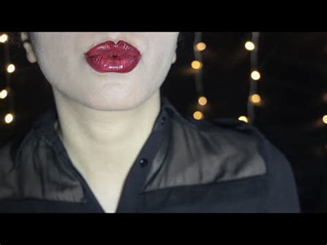 Asmr Kissing Sounds And Mouth Sounds Lipstick Application Tongue