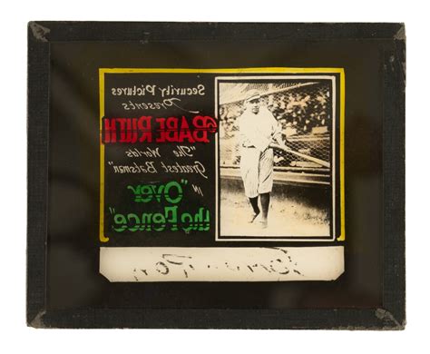 1932 Babe Ruth Over The Fence Magic Lantern Slide REA Archive