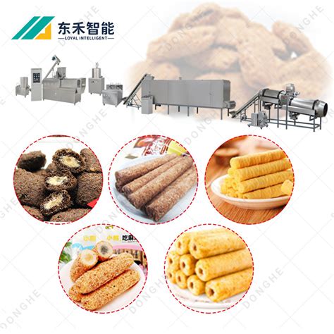 Snacks Mini Corn Puffing Making Puff Extruder Core Filling Snack