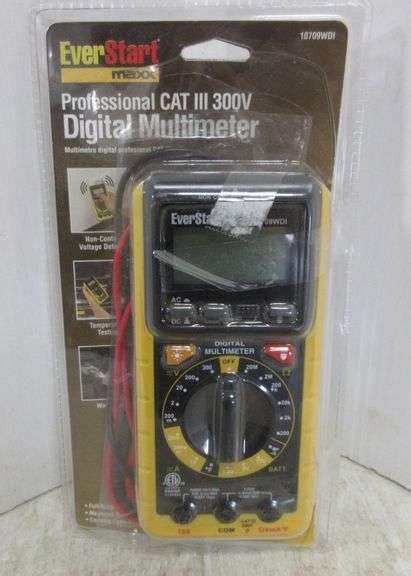 EverStart Professional CAT 111 300V Digital Multimeter New Opened But