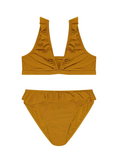 Spice Shimmer Girls Ruffle Bikini Set Beachlife Free Shipping