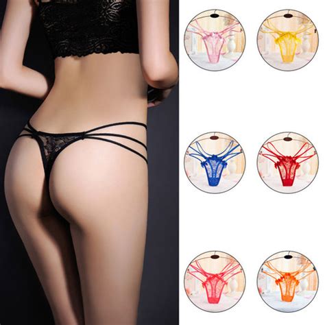 Jual G String Seksi Bikini Lingerie Transparan Thong Panty Underwear