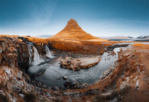 Fantastic Evening With Kirkjufell Volcano The Coast Of Snaefellsnes