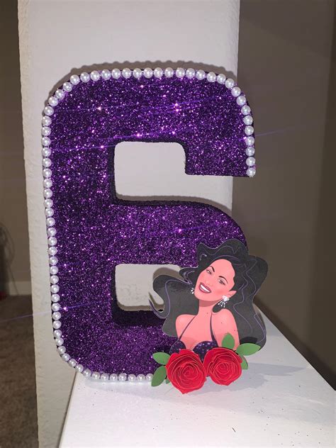 Selena Birthday Number 8inch Etsy