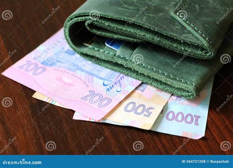 Ukrainian Paper Money In Two Hundred Five Hundred And One Thousand